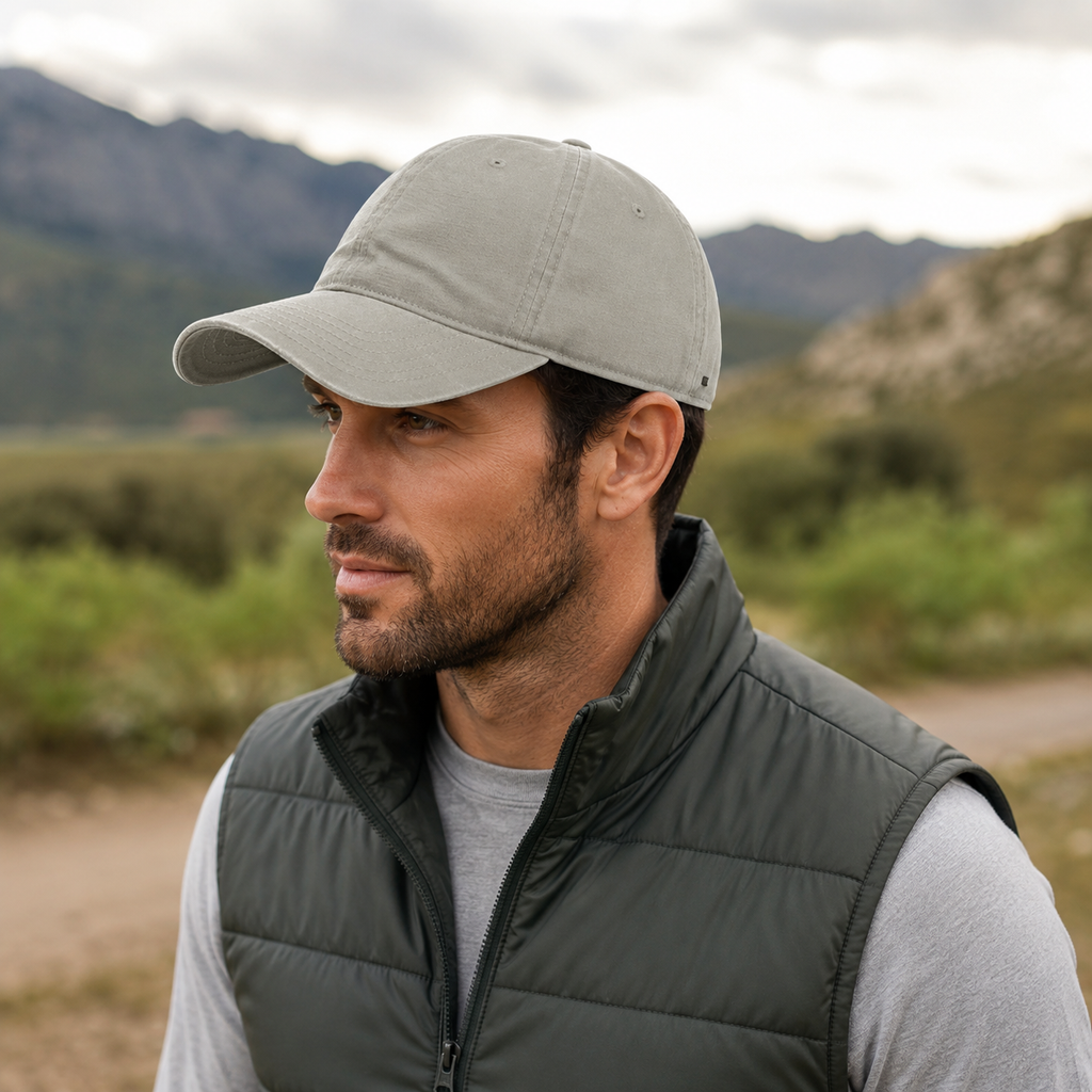 Washed Light Canvas Dad 6P Cap